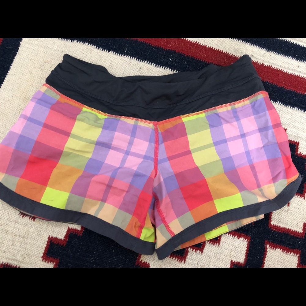 multicolored lululemon shorts!